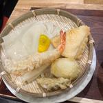 上天ざる相盛り(ひもかわ桐生 池袋店 Himokawa-kiryu Ikebukuro)