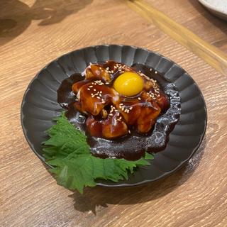 馬刺しユッケ(肉汁餃子のダンダダン 金町店)