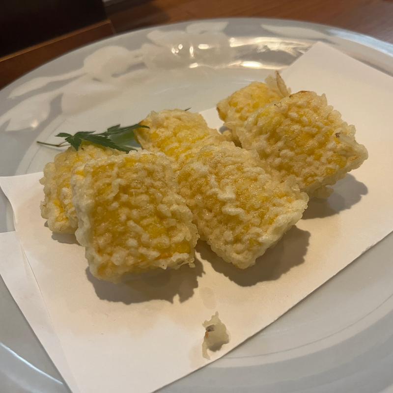 とうもろこしの天ぷら(山がや)