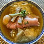 鶏塩そば 全部盛り(麺処 清水 三条店)