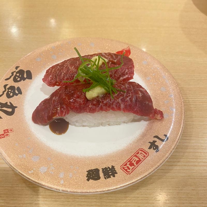 霜降り馬肉にぎり(魚魚丸 津島店)