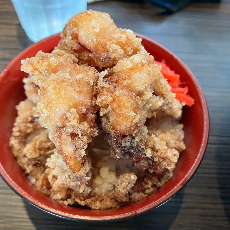 げそ丼セット 橙みそ(らーめん橙ヤ本店)