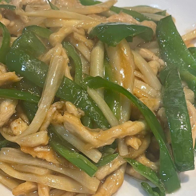 青椒肉絲定食(中華飯店 孔雀)