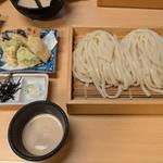 うどん大盛 青ナス天ぷら