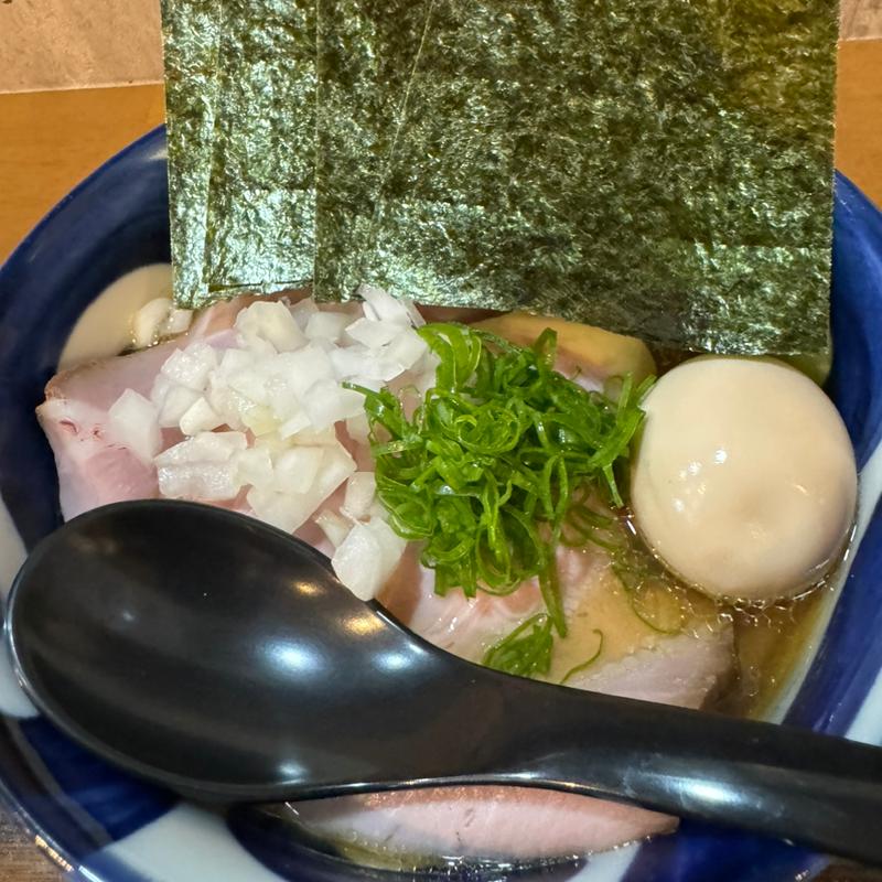 特製煮干し蕎麦(太麺)(麺や空と大地)