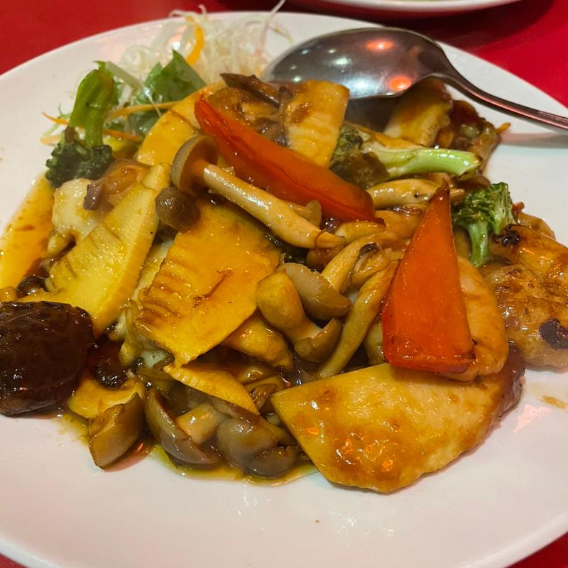 イカとエビのXO醬炒め(中国飯荘 山城)