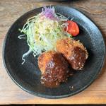 クリームコロッケ定食(レストハウスまきば)