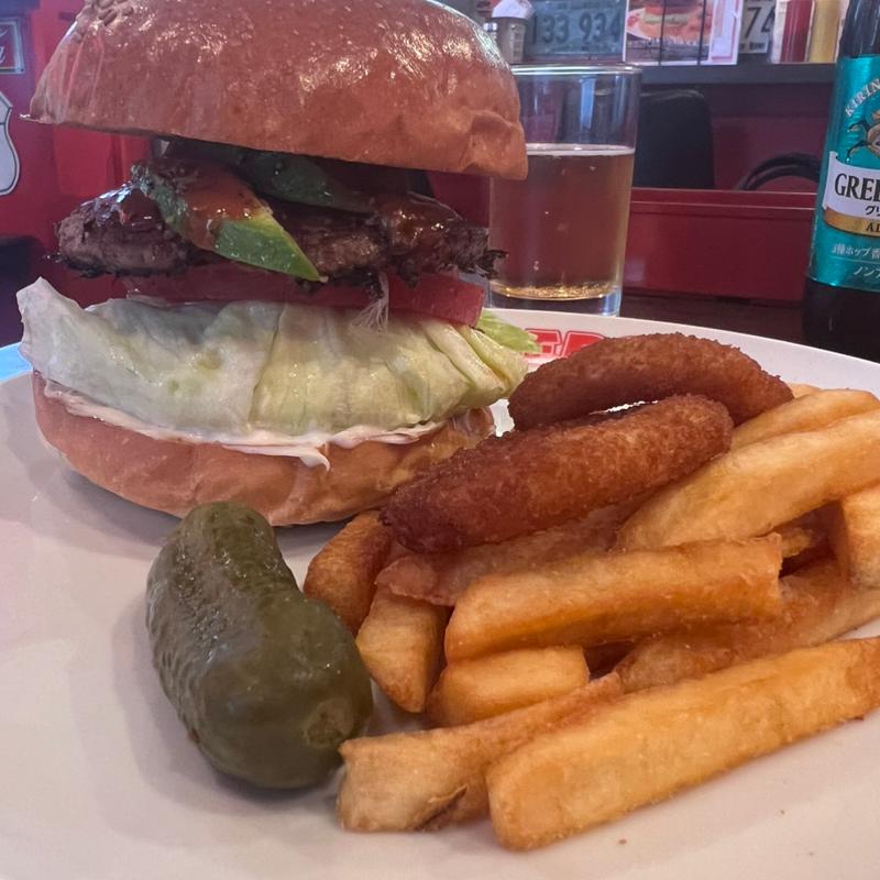 レッドホットチリバーガー+アボカド(ブラザーズ 人形町本店 （BROZERS'）)