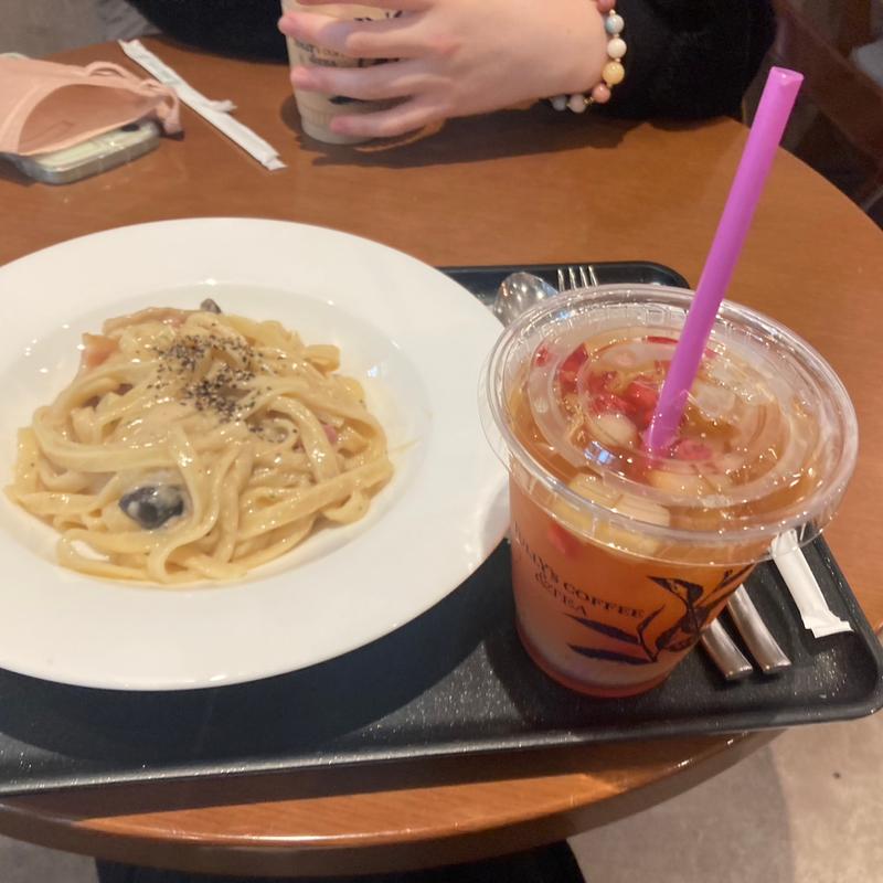 4種のキノコのパスタ(タリーズコーヒー ＆TEA さっぽろ地下街オーロラタウン店)