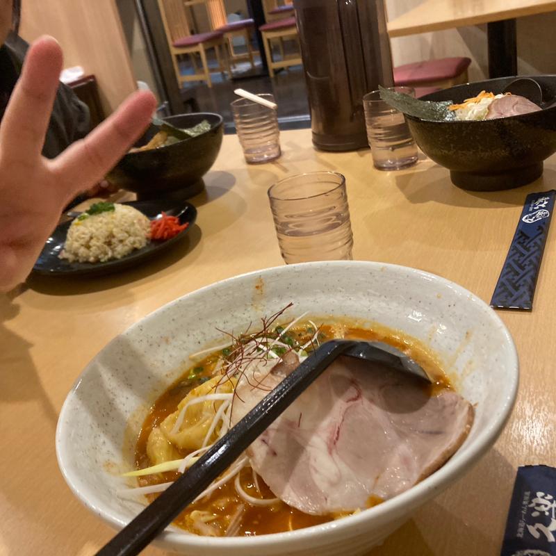 辛味噌ラーメン(北海道らーめん奥原流 久楽 サッポロファクトリー店)