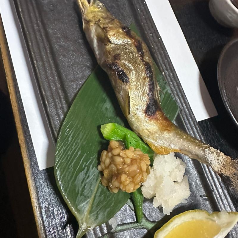 鮎の塩焼き(百味三代 吾割安 （ごわりやす）)