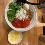 味玉トマカレまぜそば(つけめん・まぜそば　むじゃき)