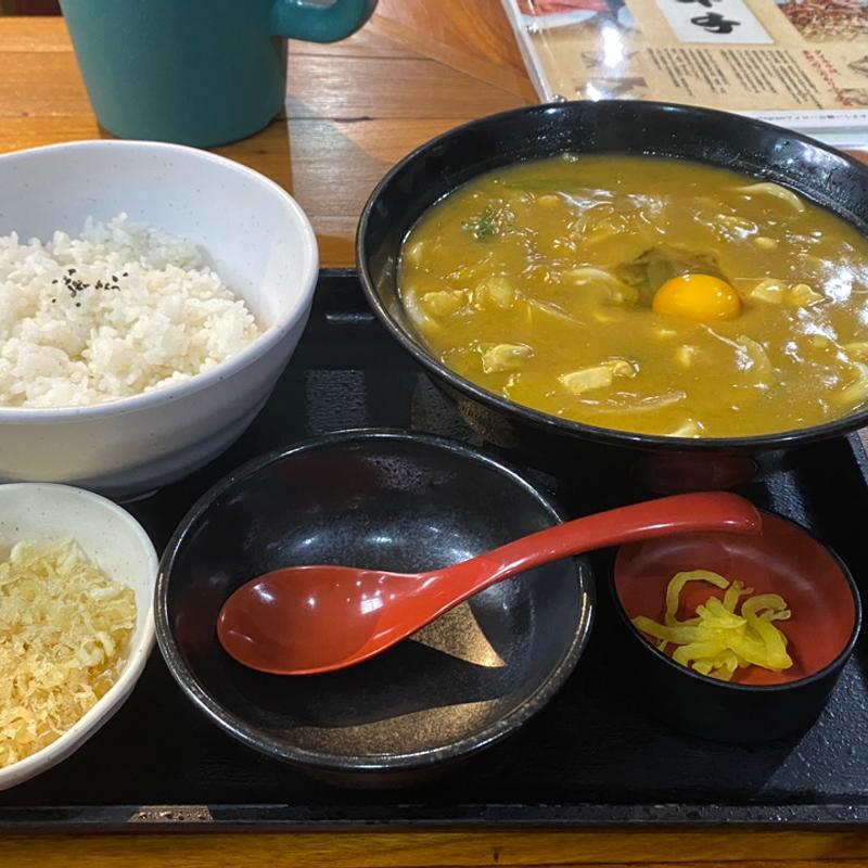 から玉カレーうどん定食(ダイキチ 泉北和田店)