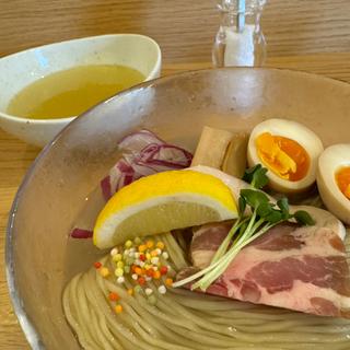 しみじみ食べるシジミ水つけ麺(ayairo RAMEN)