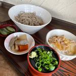 冷たい蕎麦のセット
