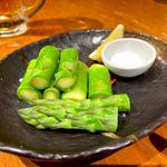 ゆであげアスパラ