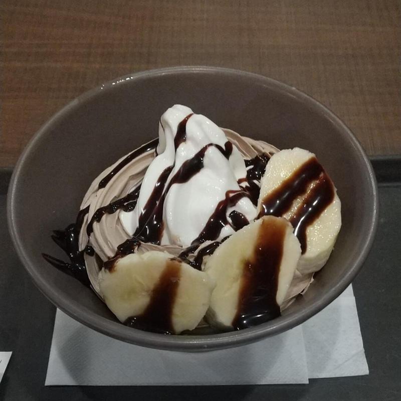 ソフトクリーム ショコラバナナ(サンマルクカフェ 小田急豪徳寺駅店)