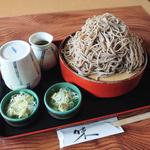 もりそば＋大盛り(そば処二城)
