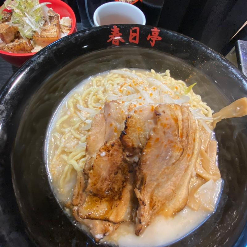 炙り鳥豚油そば(春日亭 秋葉原店)