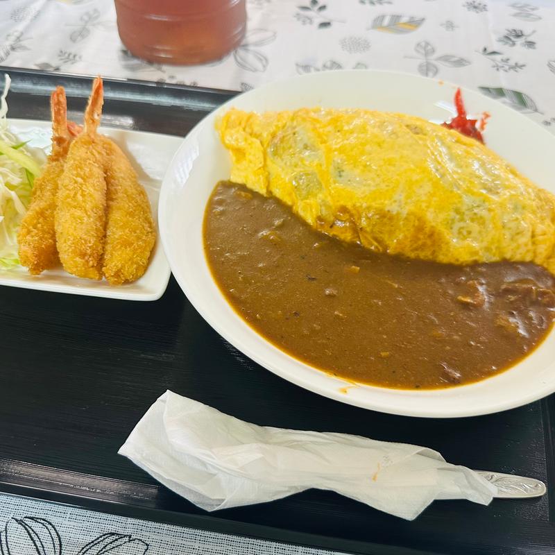 オム焼き飯カレーかけ（エビフライ）(ほていや )