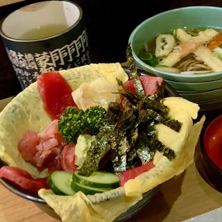 まぐろセット((株)半平寿司)