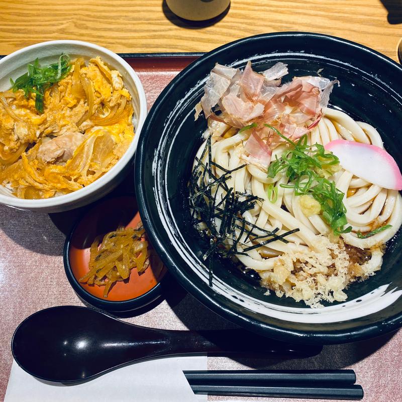 親子丼定食（親子丼&ぶっかけうどん）(自家製麺 杵屋 新百合ケ丘エルミロード店)