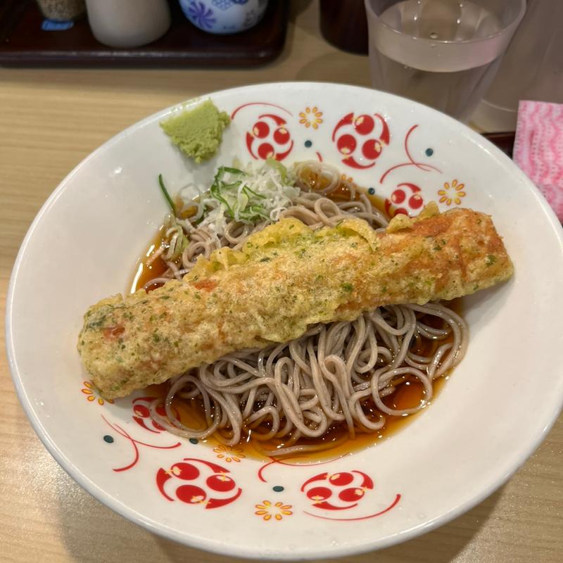 冷やし蕎麦(竹輪天添え)(いろり庵きらく 大森)