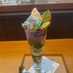 紫陽花パフェ(伊藤久右衛門祇園四条店・茶房)