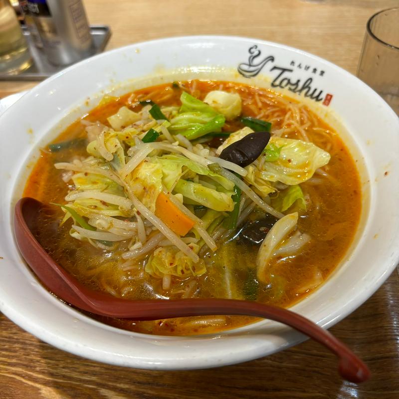 野菜たっぷり赤たんめん(れんげ食堂 Toshu 京王永山店)