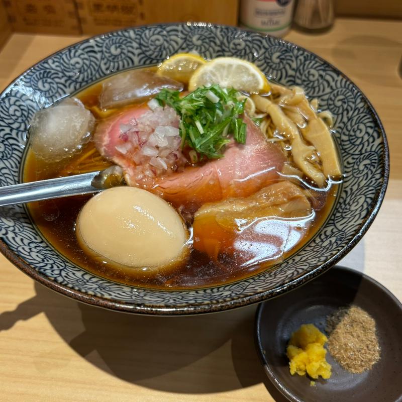 冷製味玉中華そば(鴨と上州地鶏 中華そば 獅)