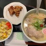 塩ラーメン　ザンギチャーハン(らーめん山頭火 札幌北1条チカホ店)