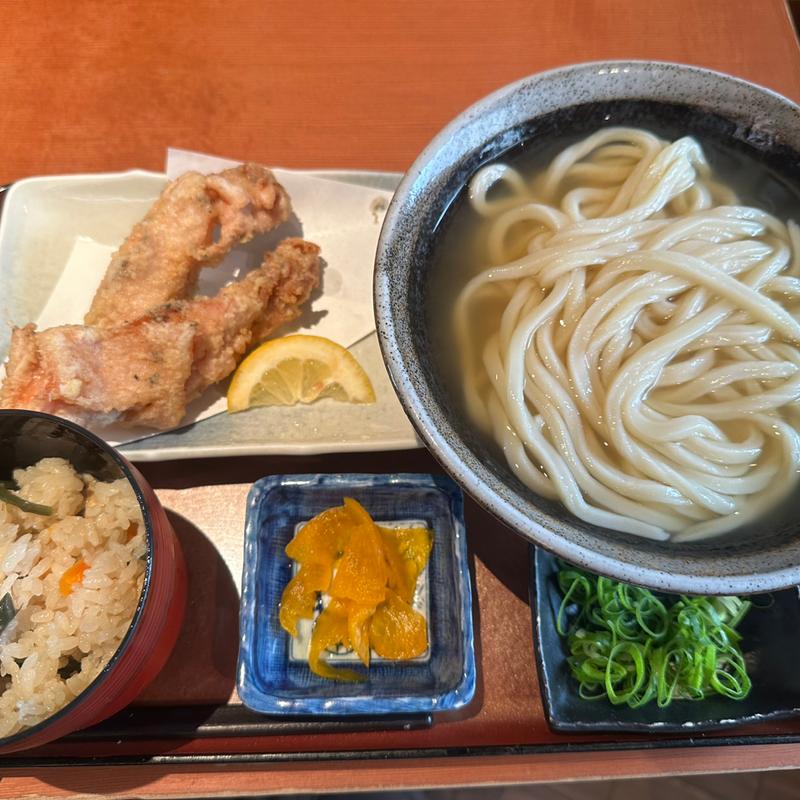 Bランチ(ひやひや、鶏天、かやくごはん)(はんげしょう )