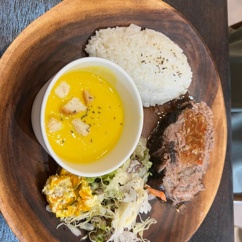 ローストポーク プレート ライス(old farm)