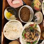 豚しゃぶ＆揚げナス定食