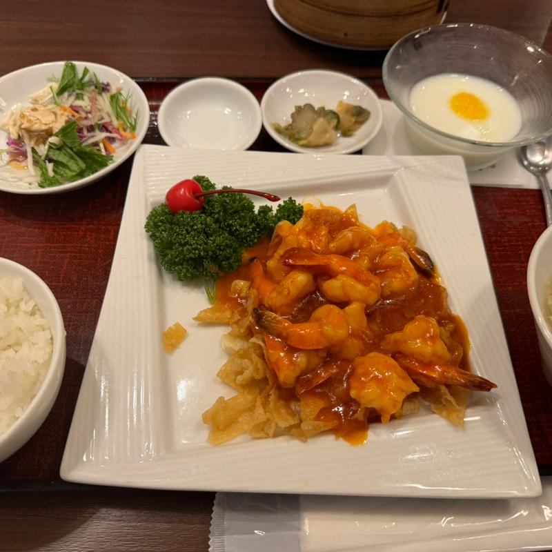 エビチリ定食(東方紅 アトレ恵比寿店)