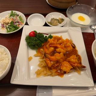 エビチリ定食(東方紅 アトレ恵比寿店)