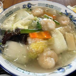 海老入り塩あんかけラーメン