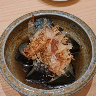 なす揚げ浸し(貝・海苔巻き 野毛しらはら)