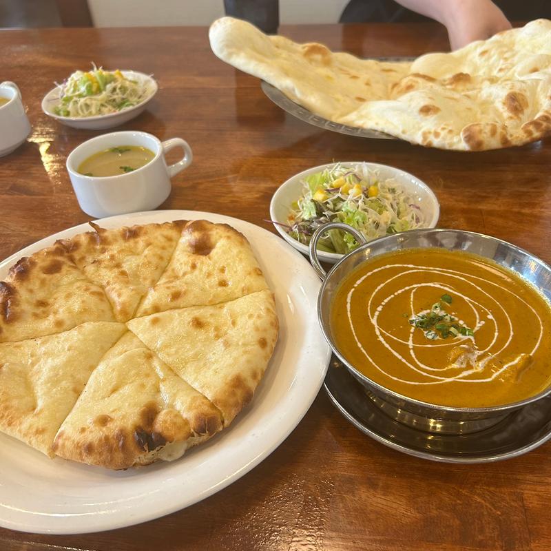 チーズナンセット(インド・アジアレストラン マウント・フジ)