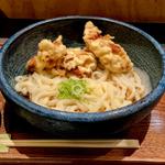 鶏天ぷらぶっかけうどん 冷や(麺工房北の )