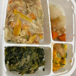 豚肉のマヨネーズ炒め風弁当(まごころふぁーむ)