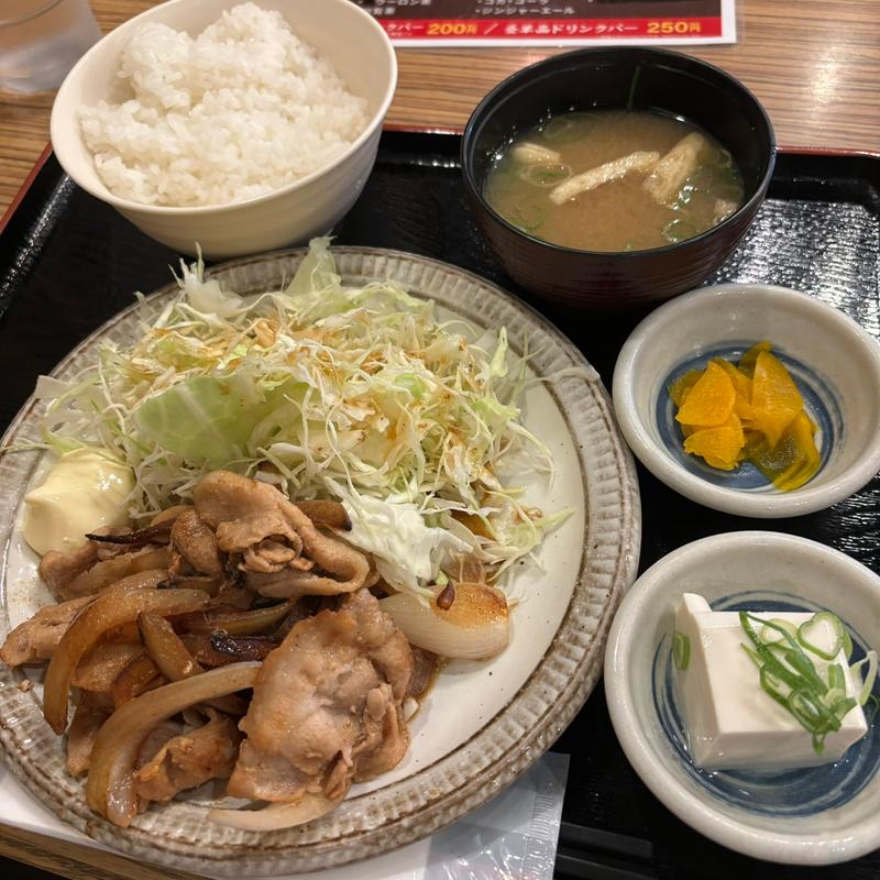 生姜焼き定食(山内農場 浦安駅前店)