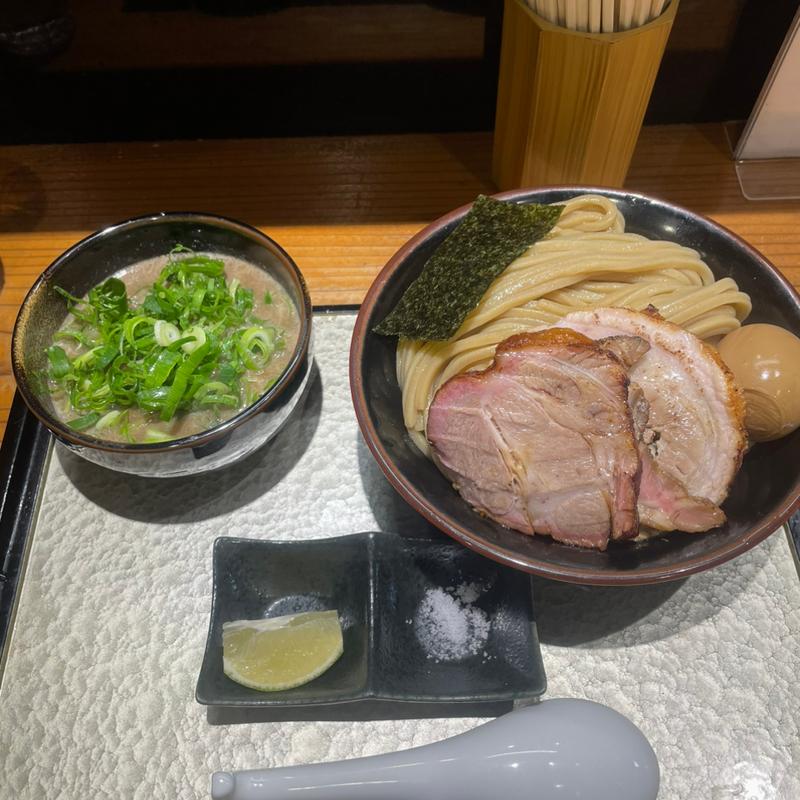 ねぎつけ蕎麦（ハーフ）＋チャーシュー＆味玉(中華蕎麦 ひら井)