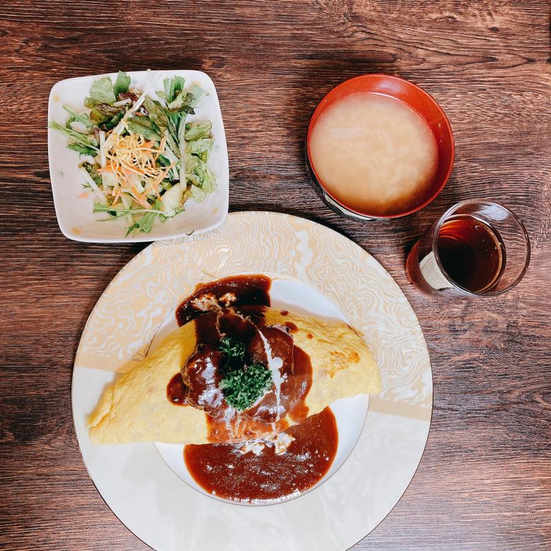 オムライス（ビーフシチュー）(ごはん処KUNIさん家 )