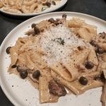 ポルチーニクリームパスタ(or MIYASHITA PARK)