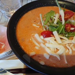 生ハムトマト味噌 ＋ チーズ(大和流ラーメンらラ拉)