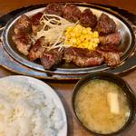 メガカウボーイステーキ（450g）　ライス2倍盛り（360g）