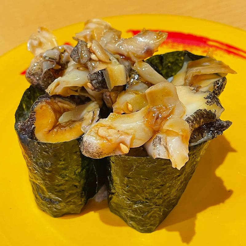 つぶ貝甘だれ和え軍艦(スシロー 札幌北44条東店)