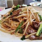 レバニラ炒め定食(天外天刀削麺 てんがいてんとうしょうめん)