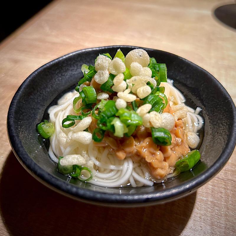 冷やし納豆たぬき麺(いただきコッコちゃん 長町店 )